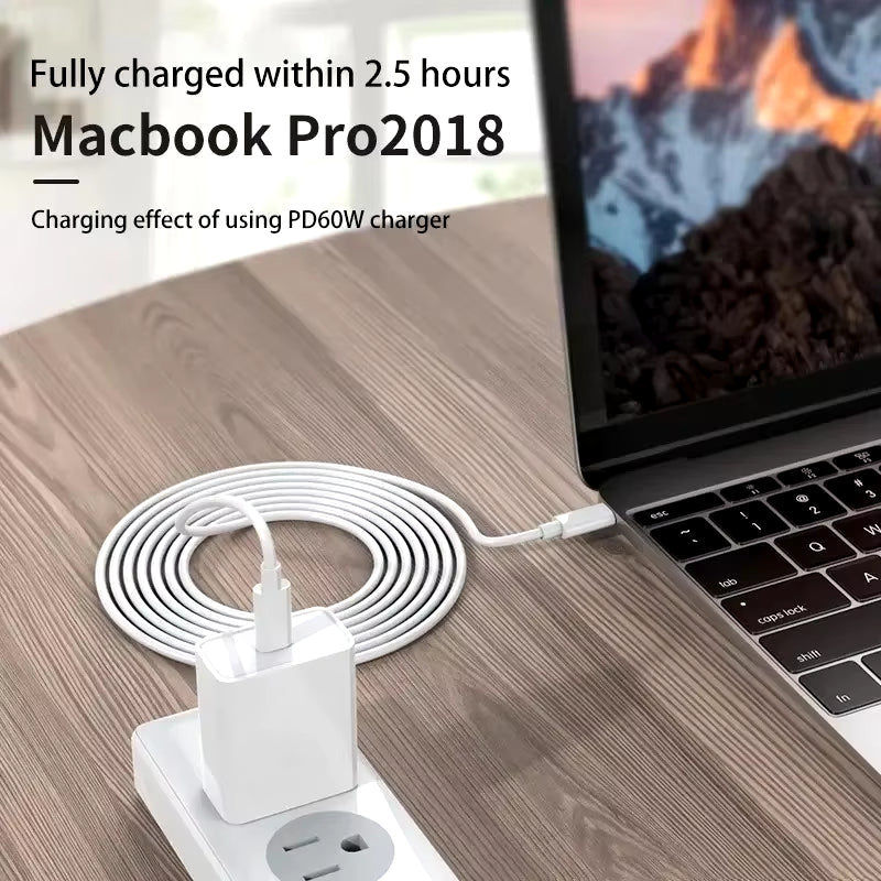 100W USB Type C to USB C Cable USB-C PD Fast Charging Charger Wire Cord for Iphone 15 Macbook Samsung Xiaomi Type-C USBC Cable