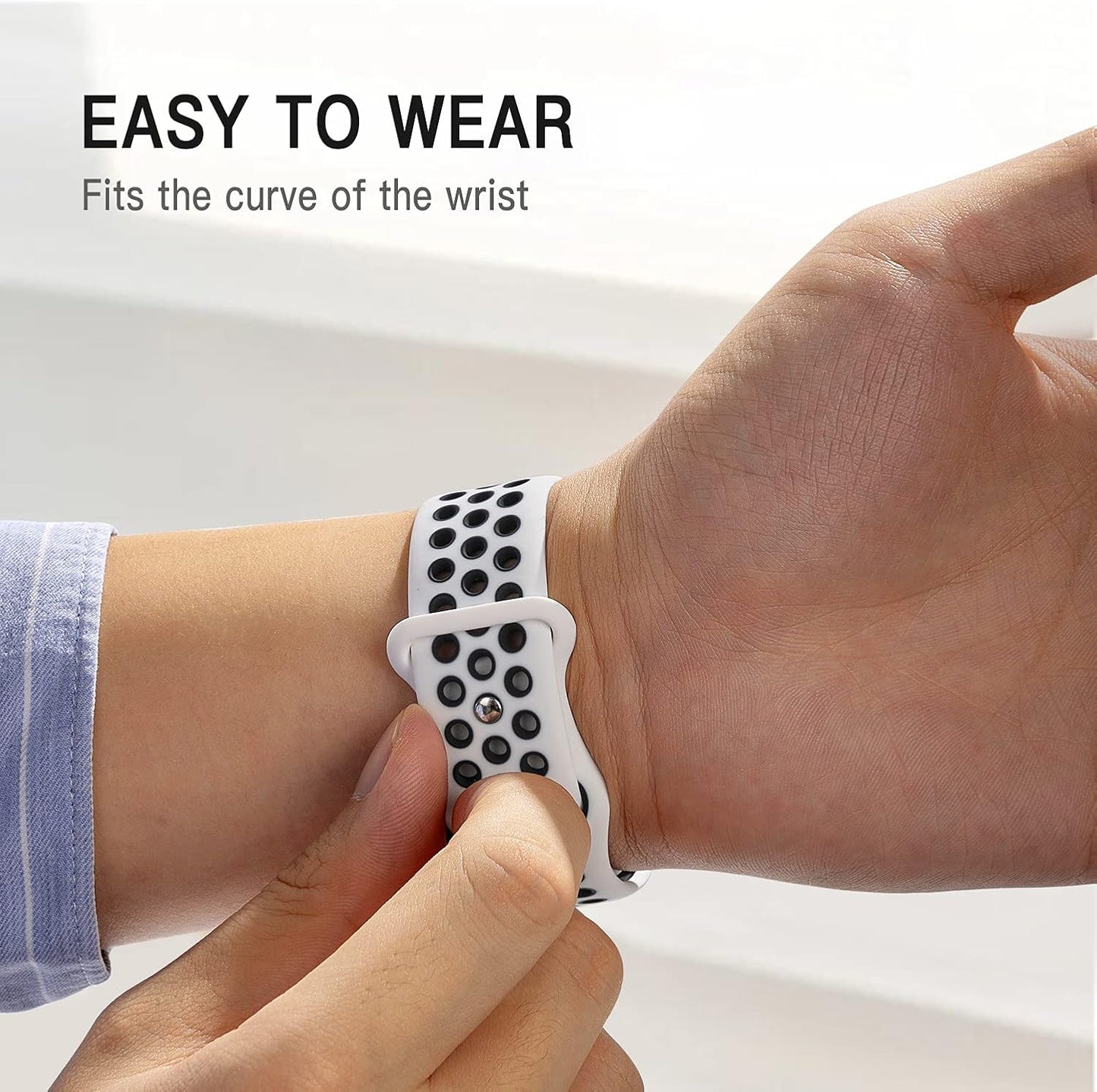 Compatible with Apple Watch Band 42Mm 44Mm 45Mm 38Mm 40Mm 41Mm, Breathable Sporty for Iwatch Bands Series 7/6/5/4/3/2/1, Watch Various Styles and Colors for Women and Men…