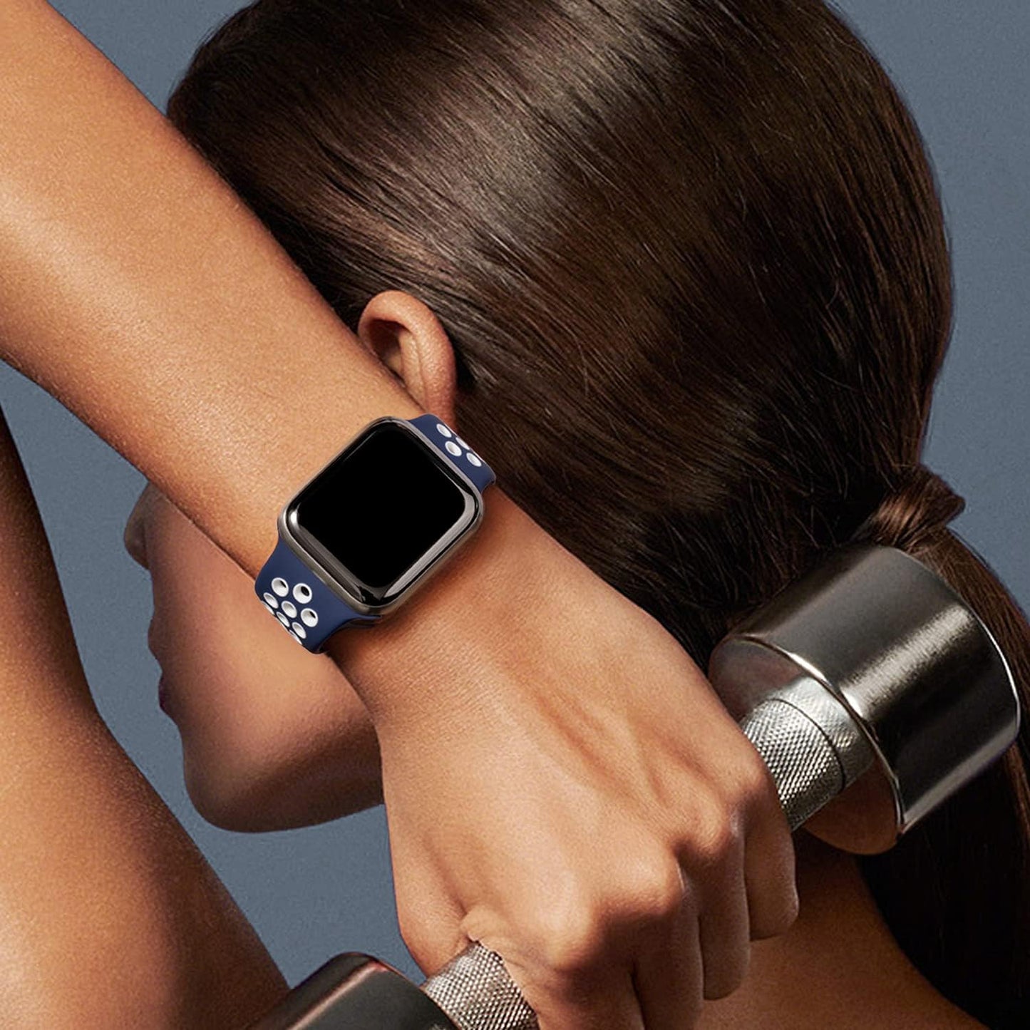 Compatible with Apple Watch Band 42Mm 44Mm 45Mm 38Mm 40Mm 41Mm, Breathable Sporty for Iwatch Bands Series 7/6/5/4/3/2/1, Watch Various Styles and Colors for Women and Men…